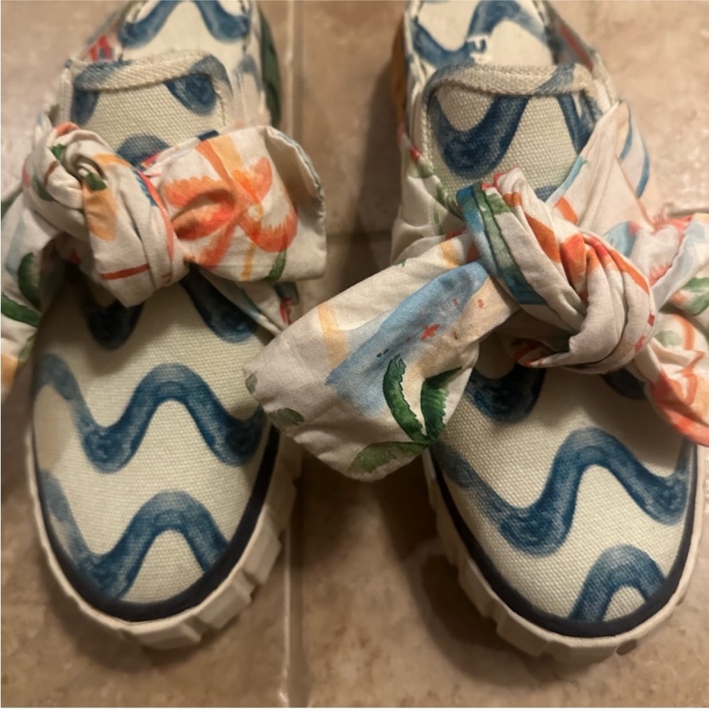 Farm Rio Copacabana Mule Sneaker With Bow NEW - Picture 12 of 16